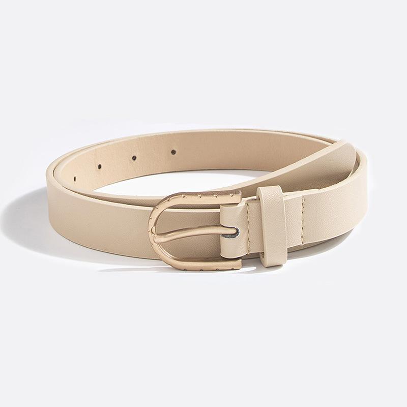 Ladies' Belt: Casual and Versatile, Smooth Basic Ladies' Belt Set