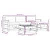 VidaXL Salon de jardin 5 pcs avec coussins bois massif douglas 3185799