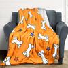 1pc Dog Bone Stars Blanket, Lightweight Flannel Throw Blanket for Sofa, Bed, Travel, Camping, Living Room, Office, Couch, Chair, and Bed