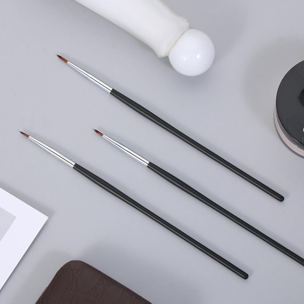 Women Fine Eye Tools Eyeliner Pen Black Eyeliner Brush Mink Hair Eyebrow Cream Brush