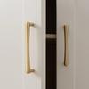 High Quality Gold/Silver Cabinet Pull Solid Smooth Furniture Handles Alloy Durable Drawer Knob for Cabinet Wardrobe Drawer