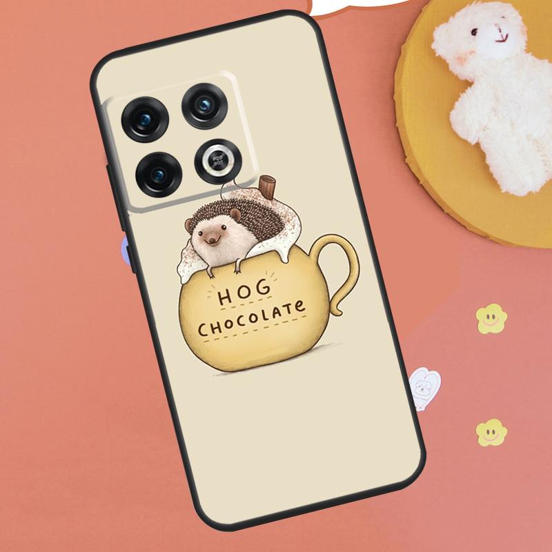 Kawaii Hedgehog Case For OnePlus 13T 10T 8T 12R 13R 15 13 12 11 9 10 Pro Nord CE 5 2 3 4 Lite N20 N30 Funda