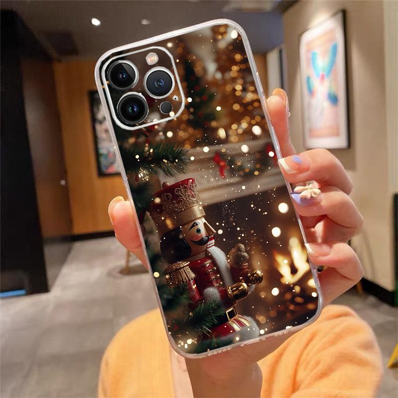 Merry Christmas Tree Phone Case Carcasa Funda For iPhone 17 Pro Max Air 16 15 14 13 Pro Max 15 16 Pro 15Plus Case