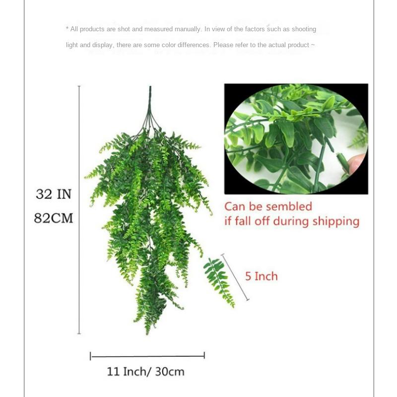 2 ks umělé závěsné na stěnu svatební domácí dekorace umělá rostlina perské závěsné liány závěsný břečťan dekorativní zelená rostlina