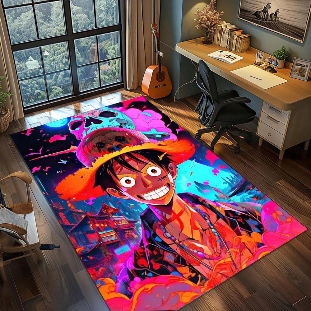 

Luffy Floor Mat Large Coverage Home, Non Slip Washable Area Carpet Rug Bedroom Gamer Room.-TING 60x90cm