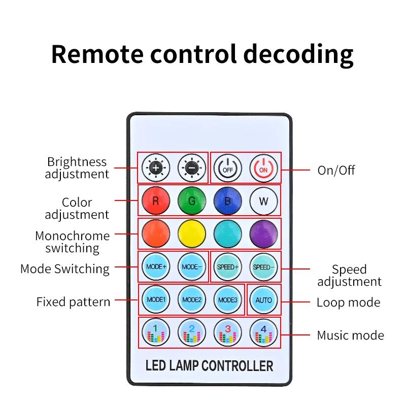 Universal 10-in-1 Car LED Interior Ambient Light Kit RGB Color Changing Acrylic Strip Lights with APP & Remote Control for Car