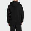 Adidas Großer Kleeblatt-Pullover-Hoodie Schwarz/Weiß Herren Streetwear FM9908