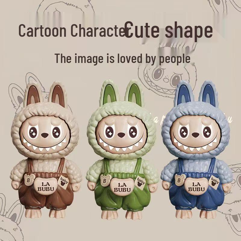 La Bu Face-Changing Doll Keychain: Trendy Cartoon Gift & Creative Decompression Toy Pendant