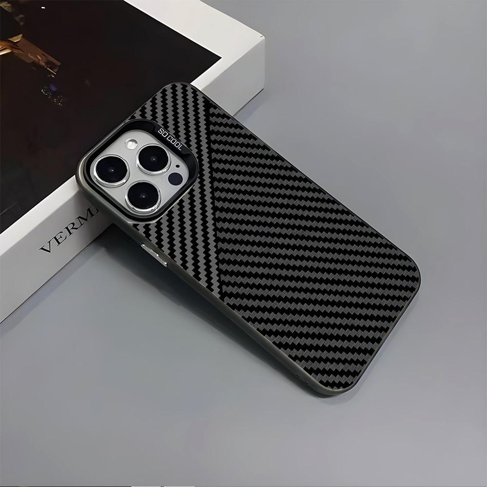 Foreign trade hot-selling UV painted carbon fiber pattern iPhoneAIR mobile phone case cool personality Apple 17 protective case