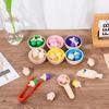 Wooden Counting Cups For Children Educational Play Early Learning Gift Festival