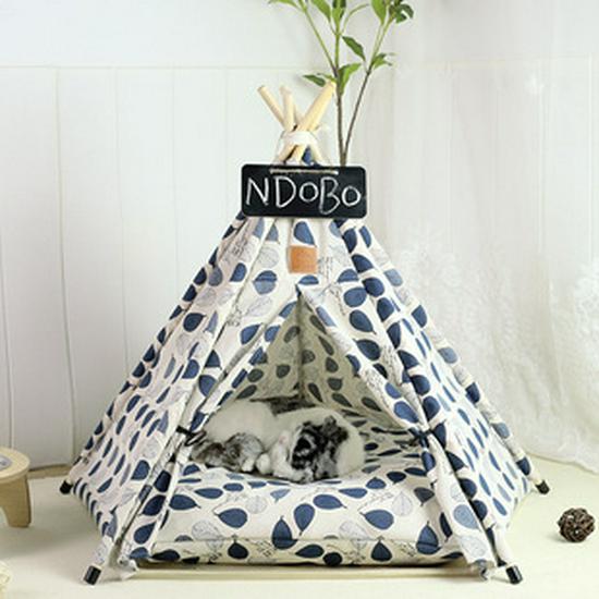 Fully Washable Pet Tent: Foldable Cat Bed & House for All Seasons