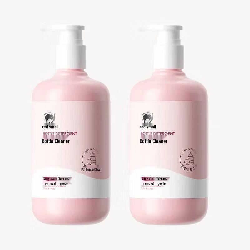 Red Elephant Plant-Based Baby Bottle & Utensil Cleaner 2x400ml