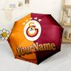 Galatasaray1 Customize Your Name Umbrella Portable Automatic Umbrella Retractable Design with 8-Rib Durability Foldable Design Travel Essential