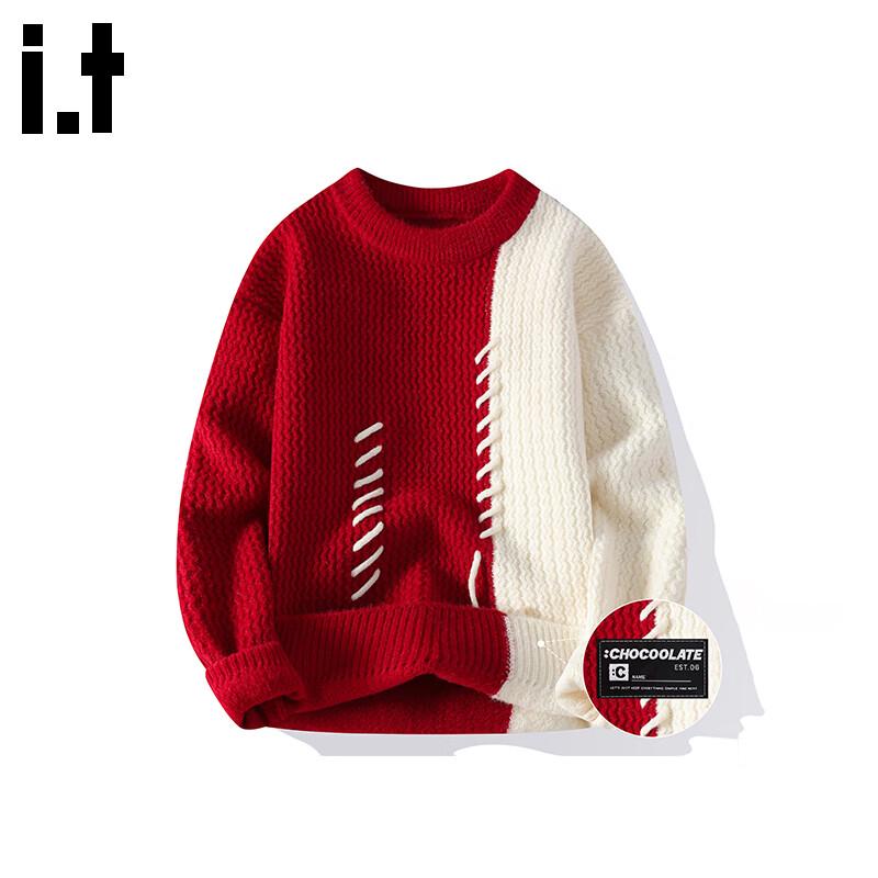 

CHOCOOLATEit Men s Patchwork Knit Sweater 4XL