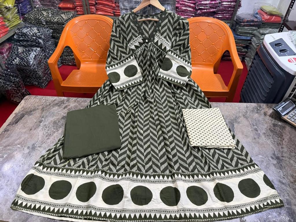 Indian Women Designer Cotton Kurta Pant Dupatta Set Party Wear Bollywood Top Tunic Salwar Suit