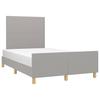 Vidaxl Bed Frame Without Mattress, Light Gray, 120X200 Cm, Upholstered