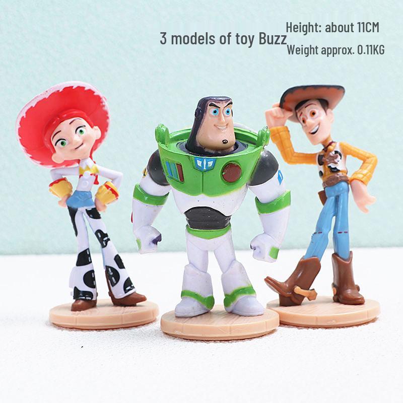 Set of 5 Toy Story Characters: Buzz, Woody, Jessie, Sheriff Plush Toy Models