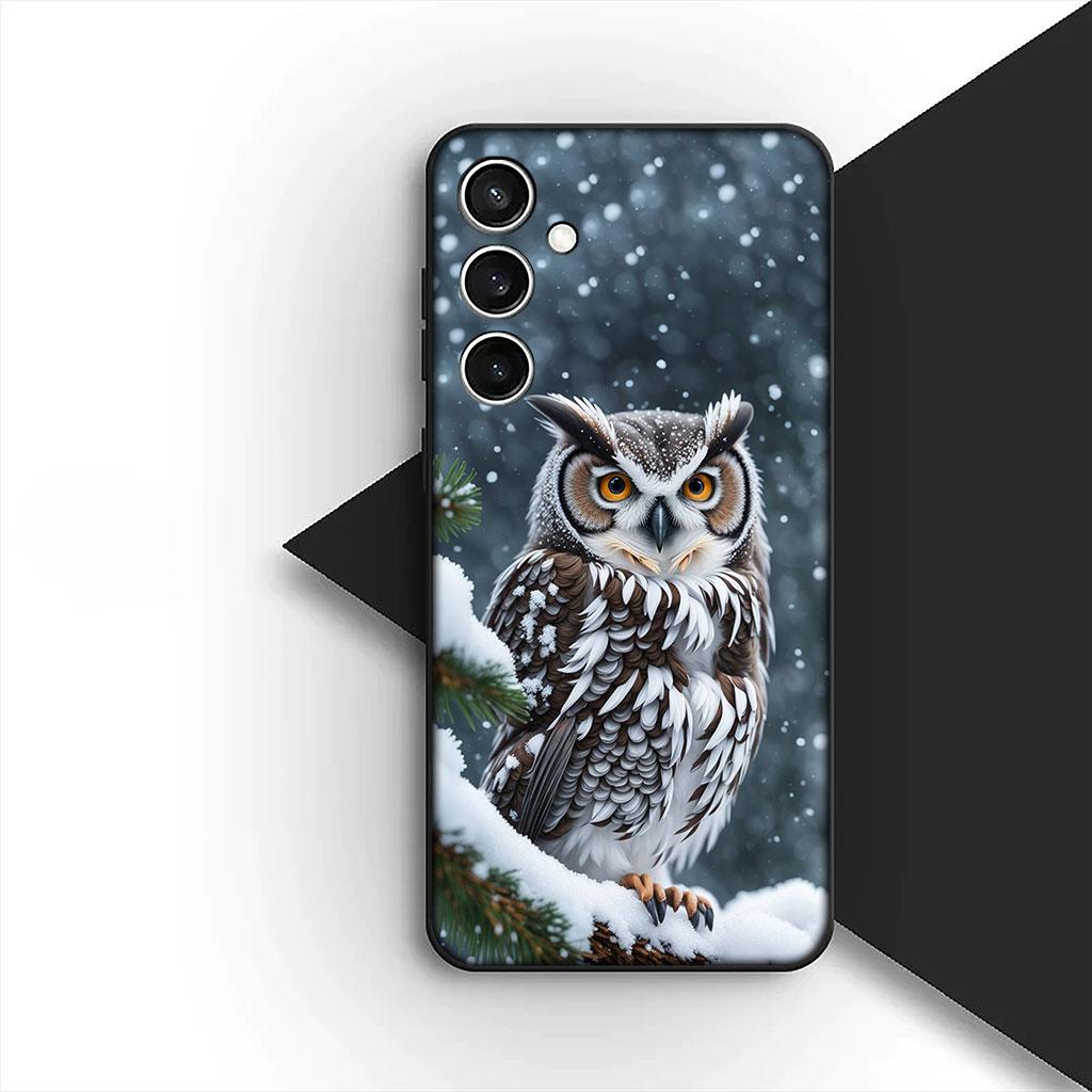 Owl Cartoon Phone Cover Soft Case for Apple iPhone 17 Air 12 13 Pro Max Mini ProMax 7 + 8 Plus Casing