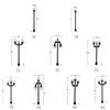 Vintage Creative Fairy Decoration Craft Garden Landscaping Miniature Lamp Street Lamp Artificial Lamp