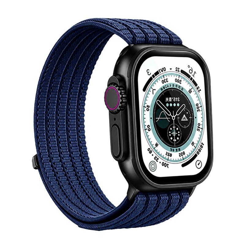 Premium Nylon Braided Hook & Loop Strap, Cloud Soft Breathable Watch Band for Apple iWatch Series 1-11