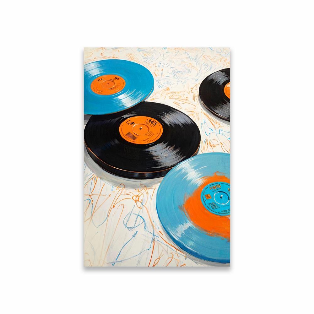 Vintage Record Eclectic Wall Art Poster Retro Music Print Poster Bedroom Wall Art Canvas Painting Reading Room Decor