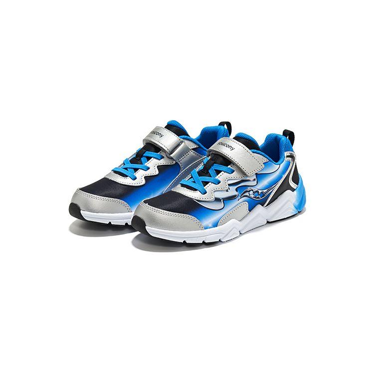 Saucony Flash 3.0 A/C Big Kid Black Blue Chrome Kids Sneakers SK267480
