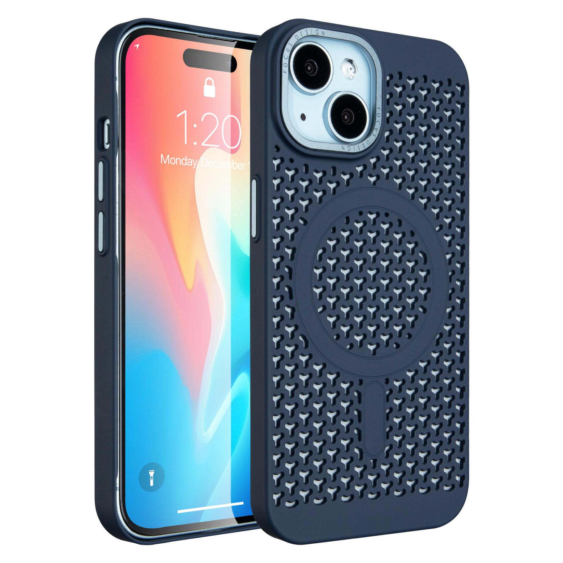 

For IPhone16 Ice Cooling Phone Case for Apple 15pro Magnetic Breathable 14 Phone Protective Case For iPhone 16