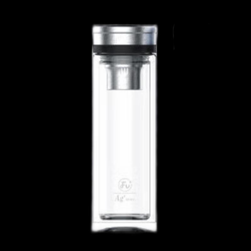 Fuguang FU+ Titanium Antibacterial Glass Bottle with Tea Infuser