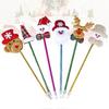 Christmas Ballpoint Pens for Writing Use 12Pcs with Snowman Santa Claus Design