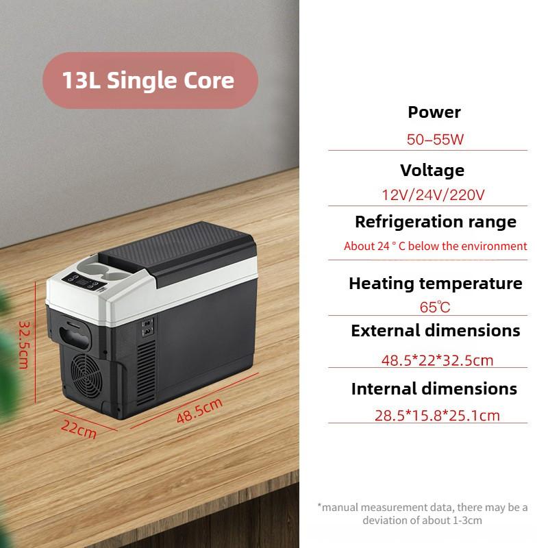 12V/24V Large Capacity Car Refrigerator Car Home Dual-use Small Fridge Mini Portable Digital Display Freezer