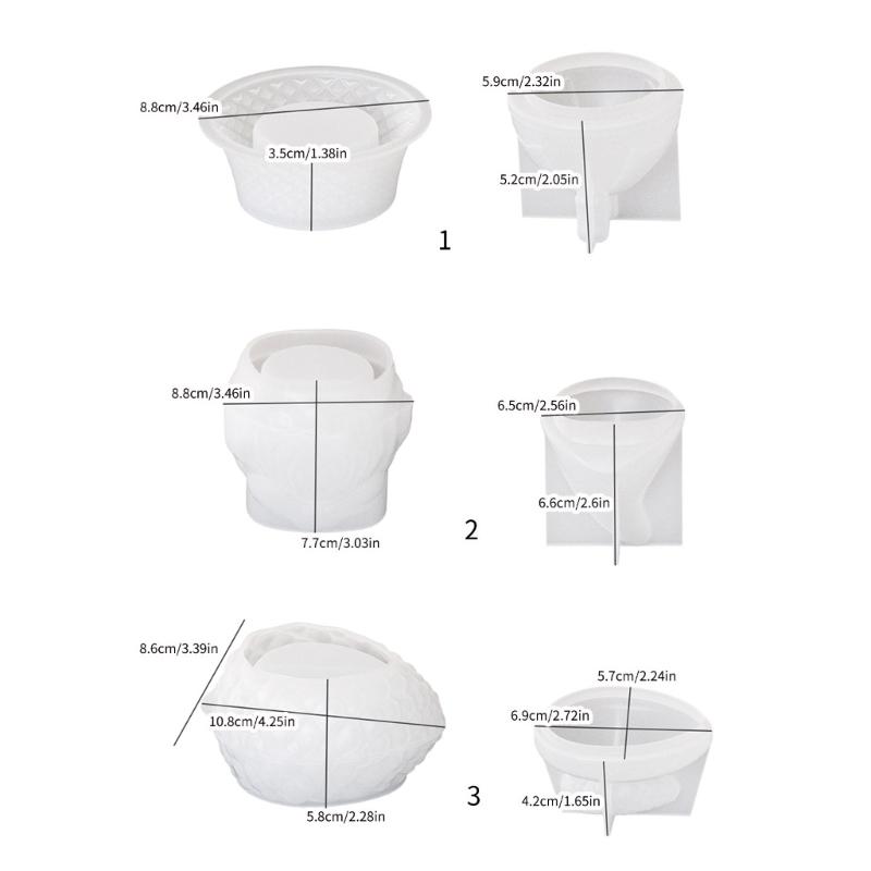 Christmas Resin Mold with Lid Candle Jar Silicone Mould Jewelry Display Storage Box Molds DIYs Epoxy Resin Casting Mould