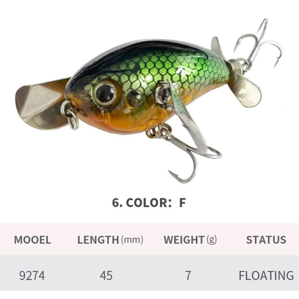 45mm Length Cicada Fishing Lure Floating Body Metal Blade Bait Cicada Lure Saltwater Fishing