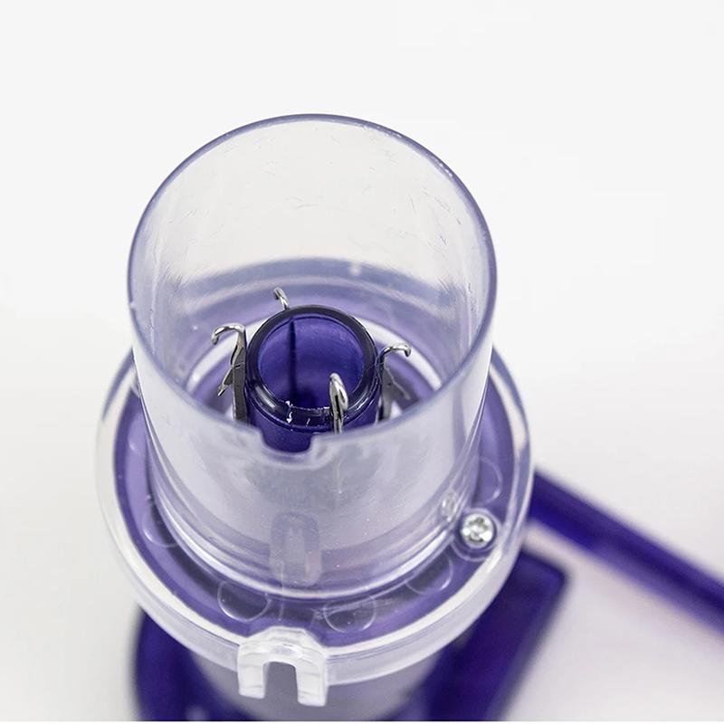 Tragbare Handstrickmaschine Verzierung Strickwebstuhl mit Handkurbel Handgestrickt Geflochten DIY Pullover und Schals Zubehör