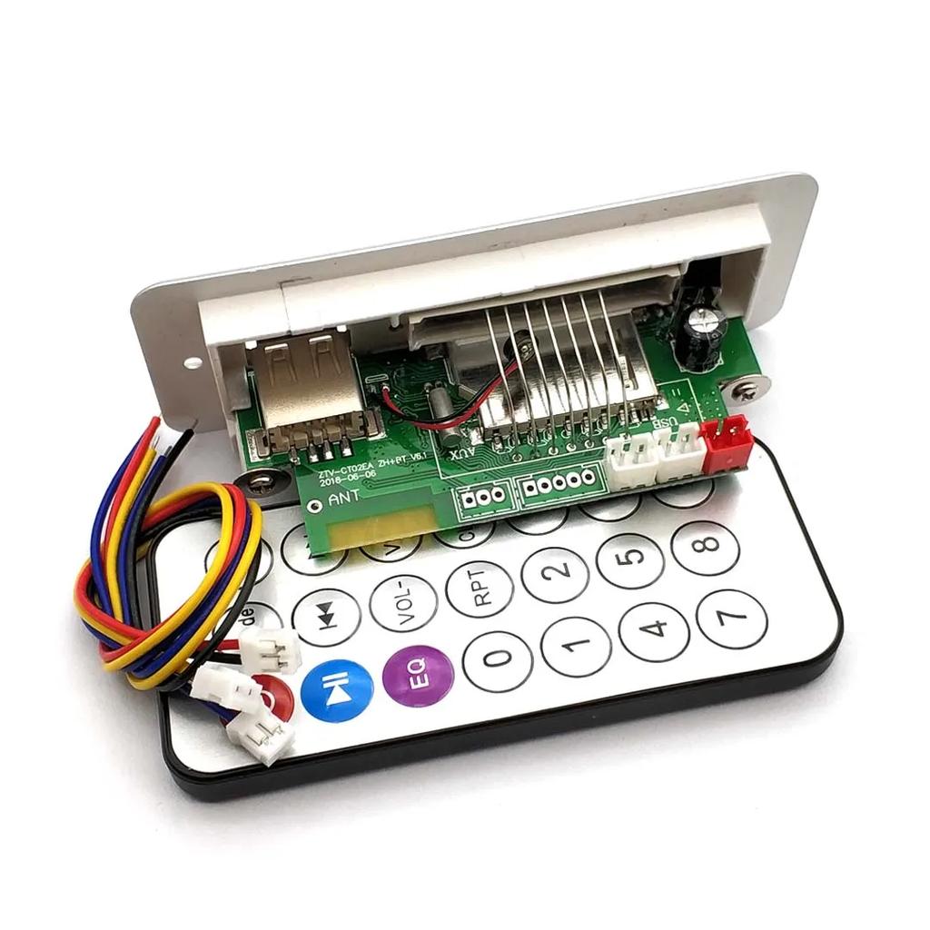 Kabelloses 5V MP3-Player-Decoderboard Integriertes WMV-Decoderboard Audiomodul USB TF Radio Für Auto Rote digitale LED Mit Fernbedienung