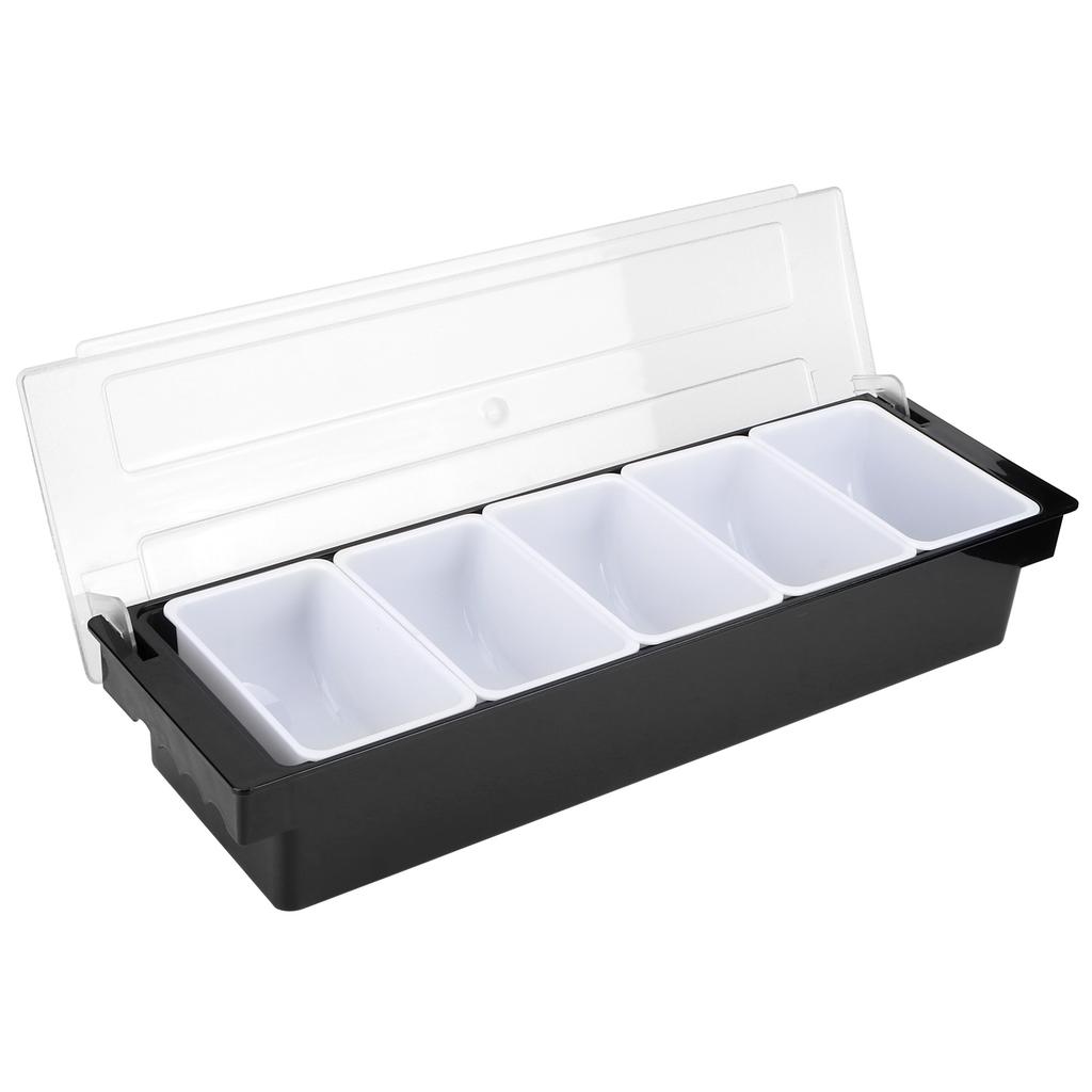 Seasoning Box with Lid Bar Condiment Holder Fruit Case Dispenser Milk Tea Shop Accessory5
