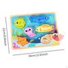 Wooden Jigsaws Puzzle Early Learning Toy Sturdy Developmental Montessori Toys for Baby 1 2 3 Year