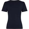 Tommy Hilfiger Solid Color Logo Embroidered Round Neck Slim Fit Short Sleeve T-Shirt Women Tops Dark-Blue WW0WW40587-DW5