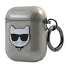 Karl Lagerfeld KLA2UCHGK AirPods 1/2 cover black/black Glitter Choupette