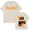 Rapper Grafik Print Herren T-Shirt THE LIFE OF PABLO T-Shirt Sommer Herren Damen Hip Hop Mode Locker Übergroß Kurzarm T-Shirts