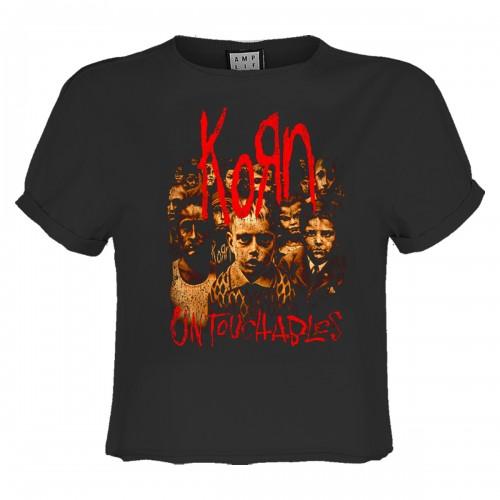 Amplified Womens/Ladies Untouchables Korn Crop Top