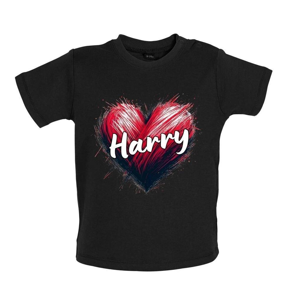 Love Heart Harry - Baby T-Shirt / Babygrow - Singer Lyrics Fan Tour love Concert 140
