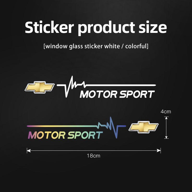 2Pcs PVC Car Window Sticker Vehicle Waterproof Decoration Decals For Chevrolet Cruze Spark Captiva Suburban Camaro Malibu