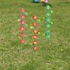 3pcs Landscape Decoration Metal Decorative Garden Stakes Creative Plant Shaped Flower Ground Stake Art Garden Pile Patios