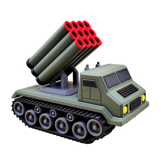 Roket Topu Kulesi Kalemlik 3D Baskılı Güdümlü Füzeler Kurşun Kalem Saklama Kutusu Konteyner Tutucu Ev Ofis Masaüstü Dekorasyonu