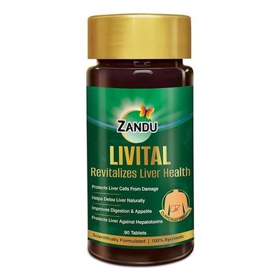 Livital Tablets |100% Ayurvedic Ingredients | Protects Liver Against Various Hepatotoxins| Beneficial In Fatty Liver| Improves Digestion