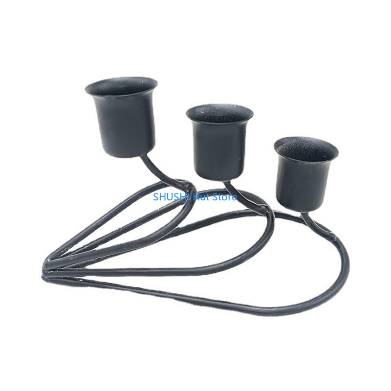 

Holder for Pillar Candles Tall Taper Long Thick Candles Decor Display D57B чёрный