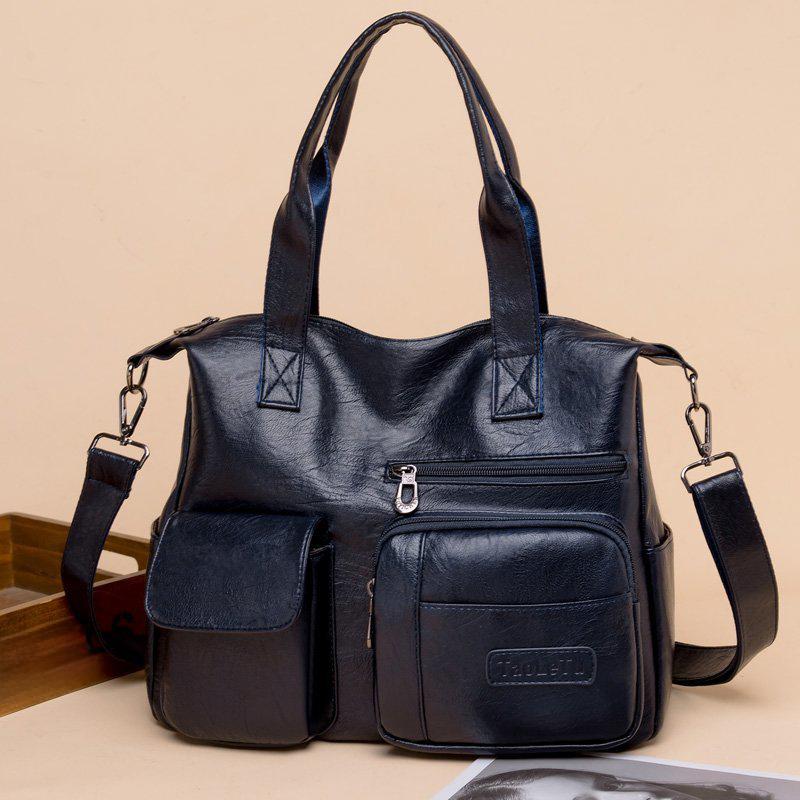 1 Piece of Vintage Women's Single Shoulder Handbag - Detachable and Adjustable Shoulder Strap, Zipper Closure, Multiple Pockets,