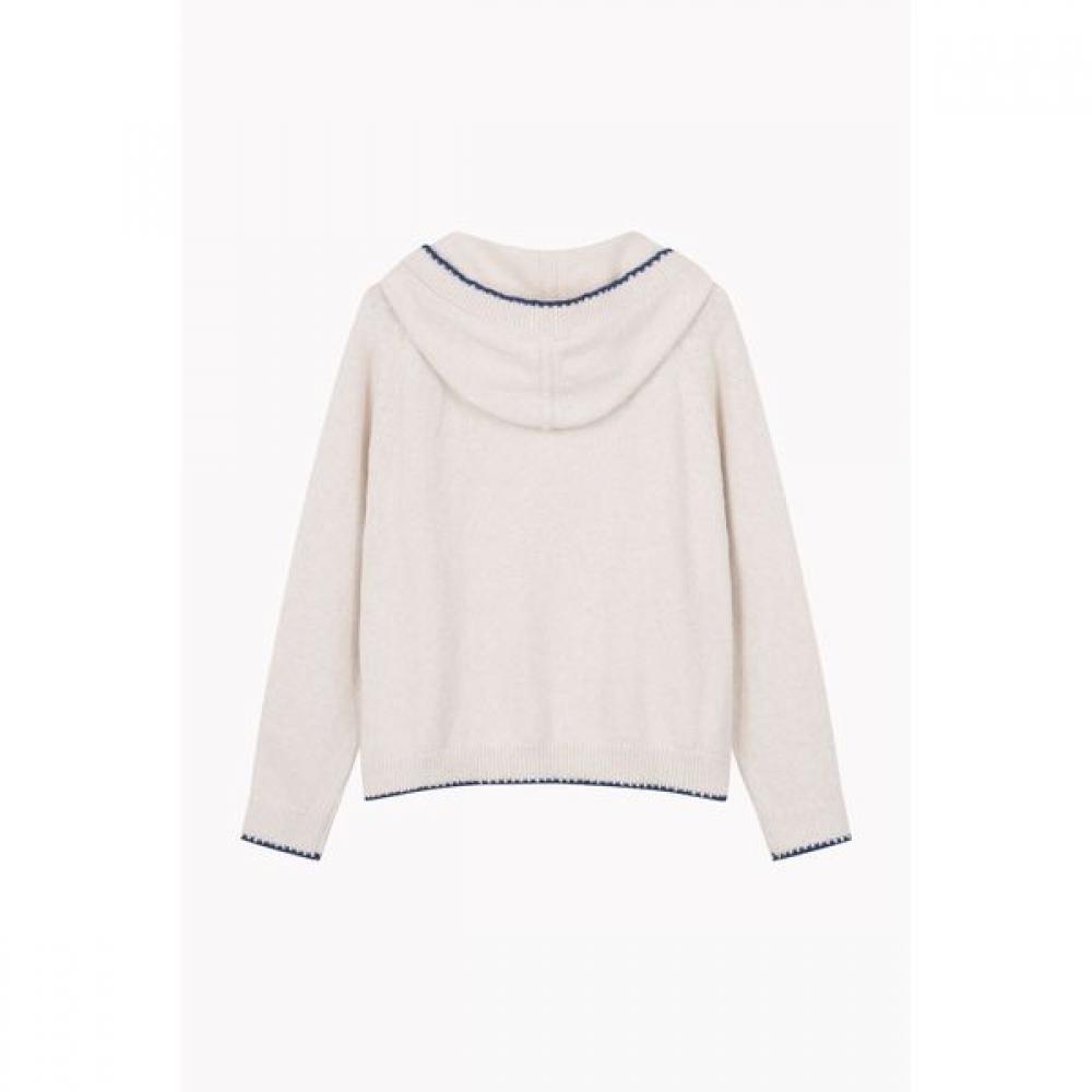 Benetton Heart Apple Point Hooded Cardigan Bakcf1611