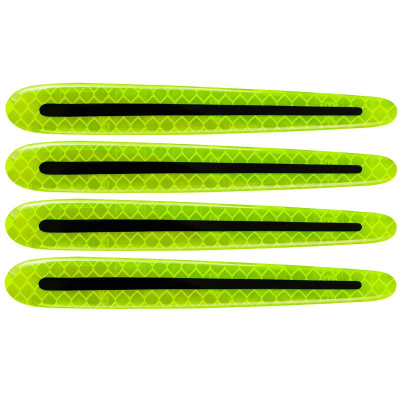 Reflective Carbon Fiber Car Door Handle Protector Strip