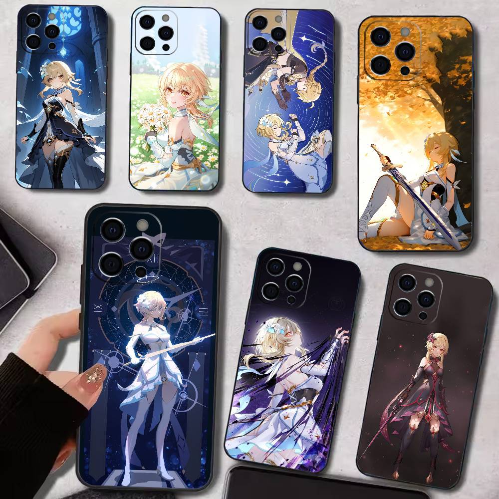 G-Genshin Lumine Impact Phone Case Silicone Soft For IPhone 17 16 15 14 13 12 11 X XR Plus Pro Max Plus